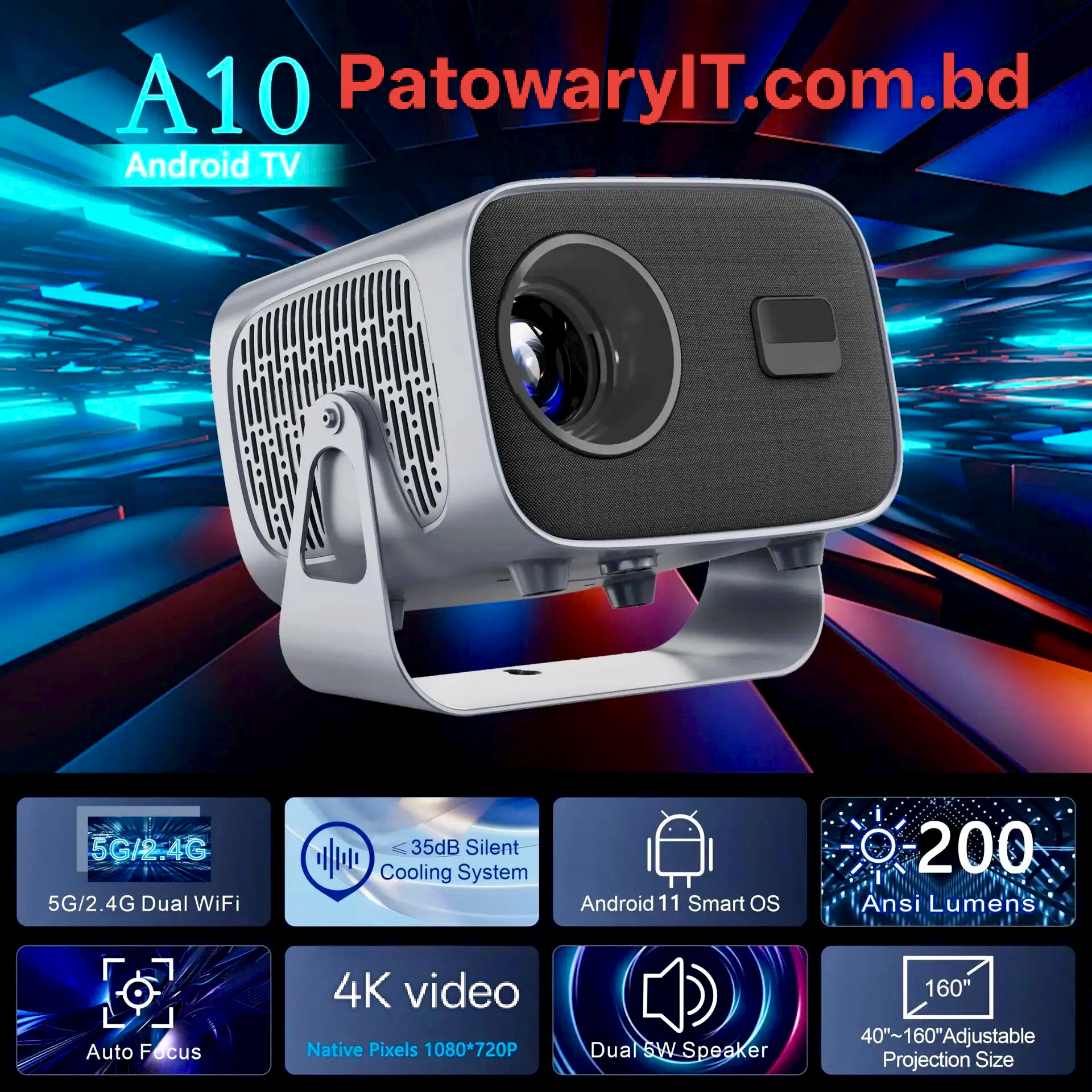 A10 Android Smart Projector